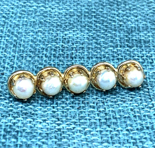 Spilla in metallo dorato - '50,
