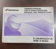 Libretto uso e manutenzione Honda SW-T 400