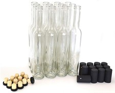 nicebottles Bellissima Bottiglie, 375ml, Trasparente - Astuccio da 12 - Raffinato, Elegante,...