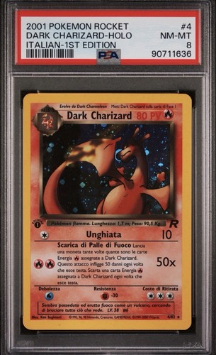 Dark charizard holo psa 8 - dark,