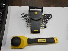 STANLEY Set Kit Chiavi Combinate 6pz Cricchetto 10 -19mm maxi drive + Raschietto