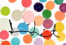 Cartolina firmata Damien Hirst 'La moneta'