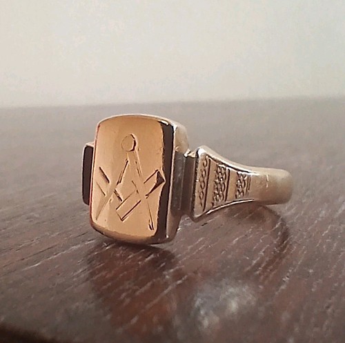 Masonic 1934 9ct - , signet