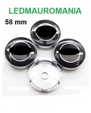 4 Coprimozzo Compatibile Tappi OPEL 58mm Corsa Astra Grandland Mokka Borchie PV