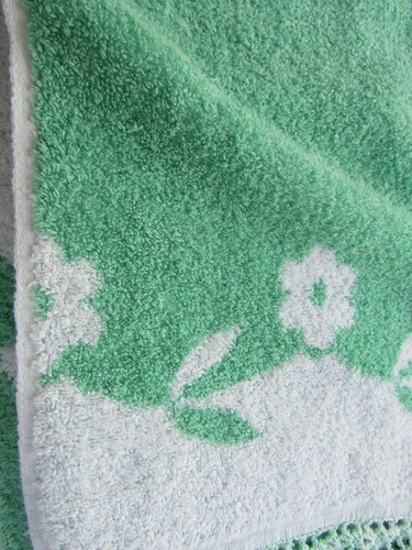 Asciugamano bagno vintage - asciugamano,