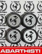 x4 coprimozzo SILVER ABARTH