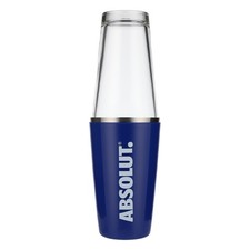 Absolut Vodka Shaker Acciaio Inox Boston Shaker Acciaio Inox Accessori Bar Blu 2 Pezzi