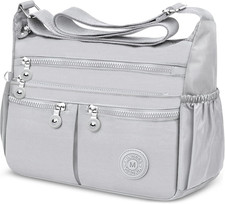 Borsa Tracolla Donna Media Borse a Spalla Borsetta in Nylon Impermeabile Messagg