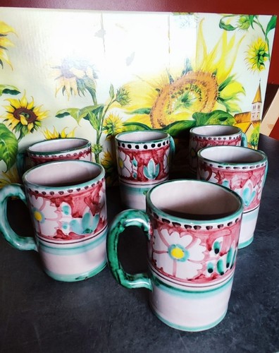 Vietri italy set 6 - 6, mug