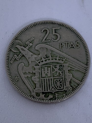 Pesetas 1957 moneta - 25,