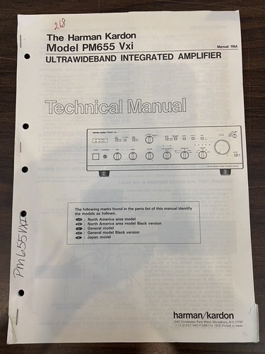 Harman kardon pm655vxi manuale - harman,