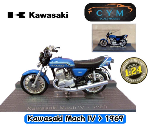 Moto clásica kawasaki mach - clásica,