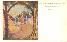 1915 ca PADOVA Hotel STORIONE - Salone LAURENTI - Cartolina illustrata FP NV