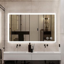 Specchio 60 x 100 cm YOLEO con funzione touch e luce LED variabile in 3 tonalità