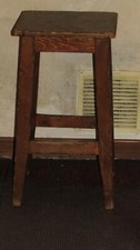 R125 sgabello antico - sgabello, legno