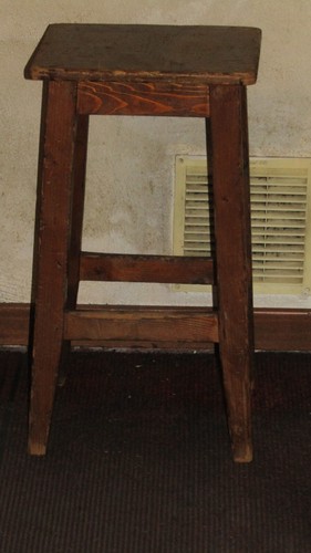 R125 sgabello antico legno - r125,