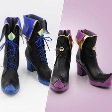 Wandering Witch: Il Viaggio di Elaina‌ Stivaletti Tacchi Alti Cosplay Scarpe Zip