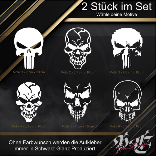 Adesivi punisher teschio - punisher,