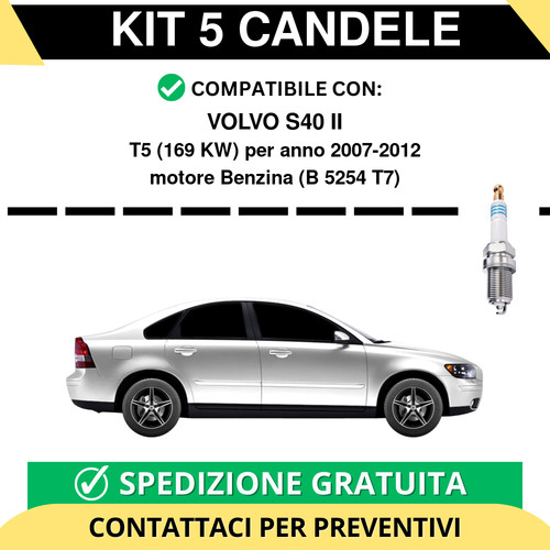 Kit candele per volvo - kit, 5