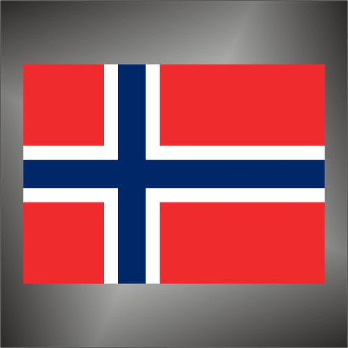 Adesivo bandiera norvegia flag - adesivo,