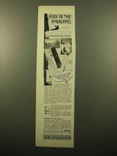 Pubblicità Gami 16 macchina fotografica 1960 - Alta sull'Himalaya