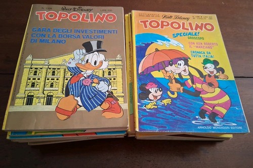 Lotto topolino disney anni - topolino,