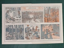 1909 Liberty Art Nouveau Touraine Caccia D' Inverno 