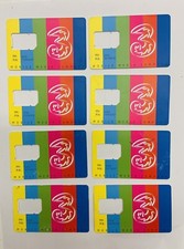 Lotto 8 pezzi Scheda H3G Mobile Cellulare senza SIM Vintage da Collezione