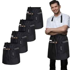 GREMBIULE DA LAVORO PER CAMERIERE BAR RISTORANTE CON 3 TASCHE DA CUCINA  CUOCO