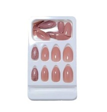 Natale 24PCs Finte Unghie