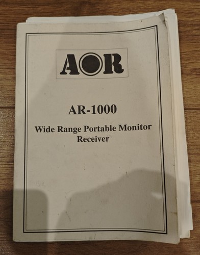 Aor 1000 ricevitore manuale - ricevitore,