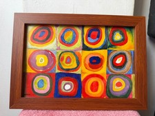 wassily kandinsky , framed oil
