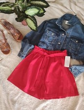 Pantaloncini rossi Donna vita