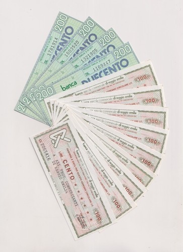 Miniassegni banca agricola - banca,