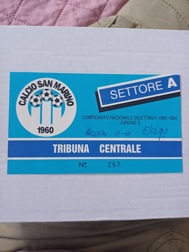 Biglietto calcio san marino - biglietto,