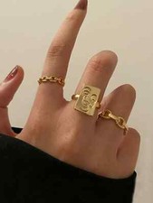 Kit set 3 pezzi Anello anelli