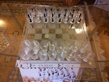 SCACCHIERA SHOTS IN CRISTALLO - COME NUOVA - COMPRESA DI SCATOLA INTEGRA