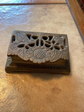 Antique Brass Double Inkwell