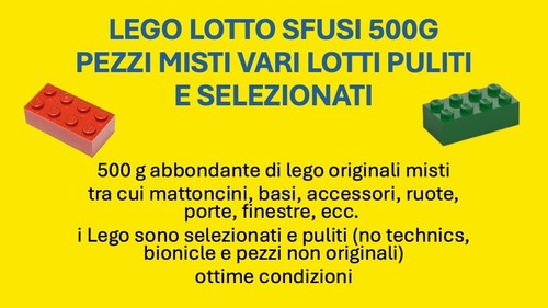 Lego lotto sfusi 500g pezzi - lotto,