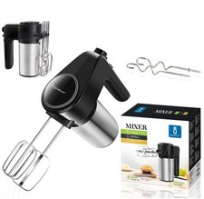 SBATTITORE ELETTRICO ACCIAIO INOX 300W 6VELOCITA TURBOBOOST AIGOSTAR 300103LYM