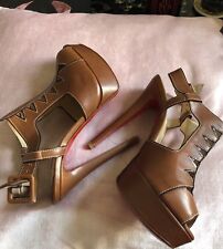 Christian Louboutin G Originale Vitello Sandalo con Plateau