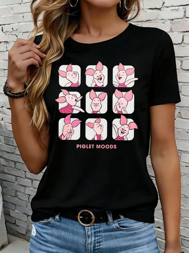 Shirt disney piglet moods - disney,