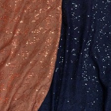 Tessuto Maglia Lana Paillettes