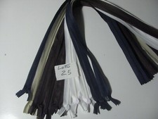 CHIUSURE LAMPO ZIP CERNIERE INVISIBILI A SCOMPARSA NYLON DA CM 60 YKK