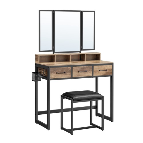 Vasagle toeletta con sgabello - con,