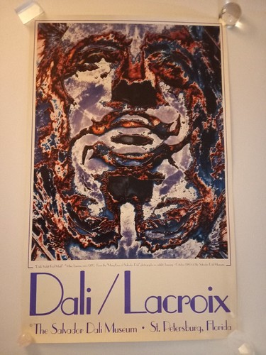 Poster dalì violet red - poster, mask
