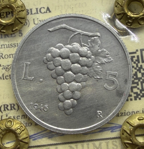 Raro lire uva 1946 perizia - uva,