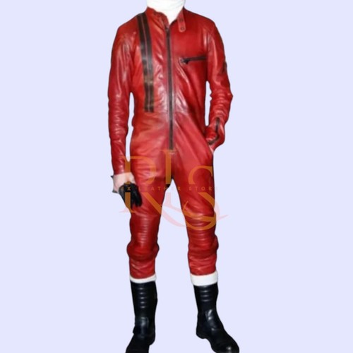Tuta uomo pelle - rossa, stile