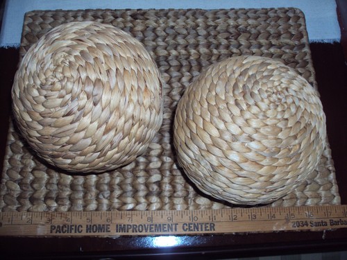 Set sfere vimini rafia - set, 2