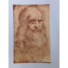 Leonardo da Vinci Autoritratto Stampa artistica Facsimile Fratelli Alinari
